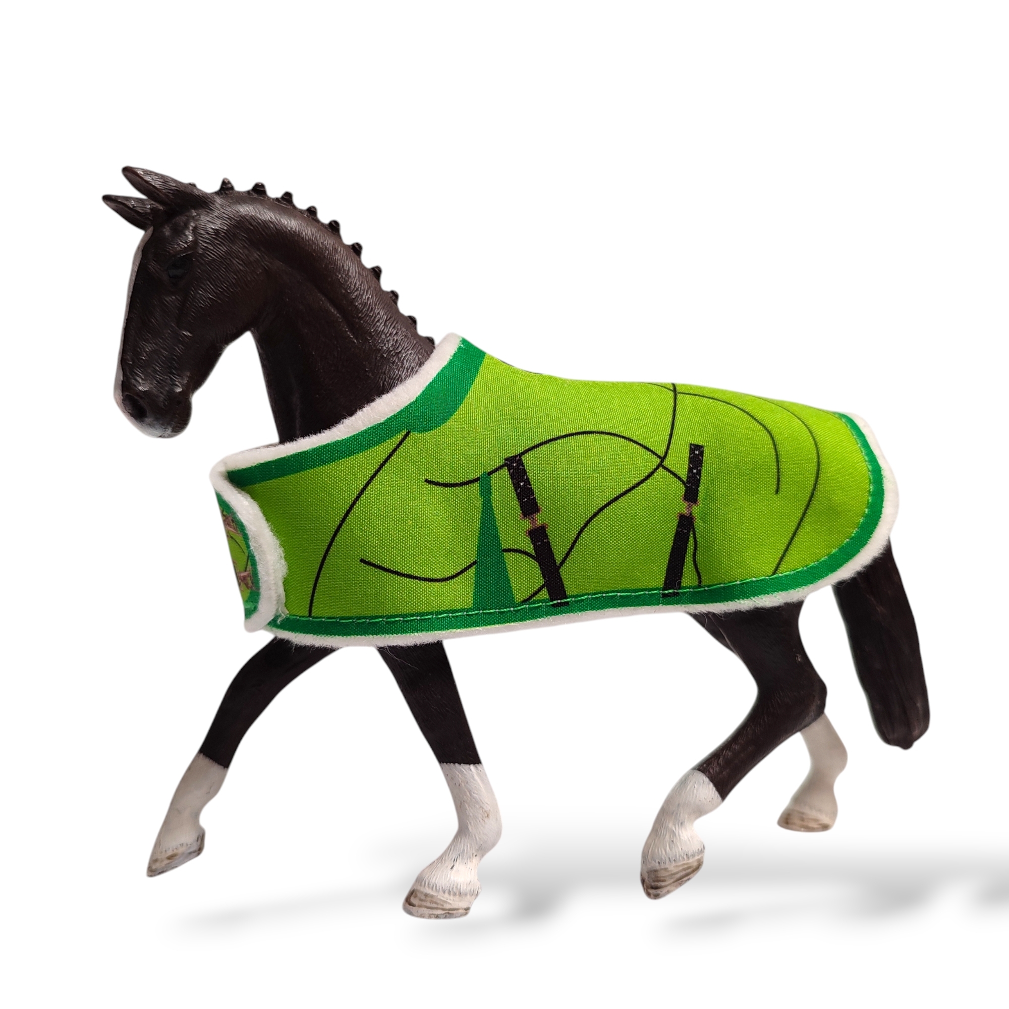 Deka pro koně typu Schleich  - zelená