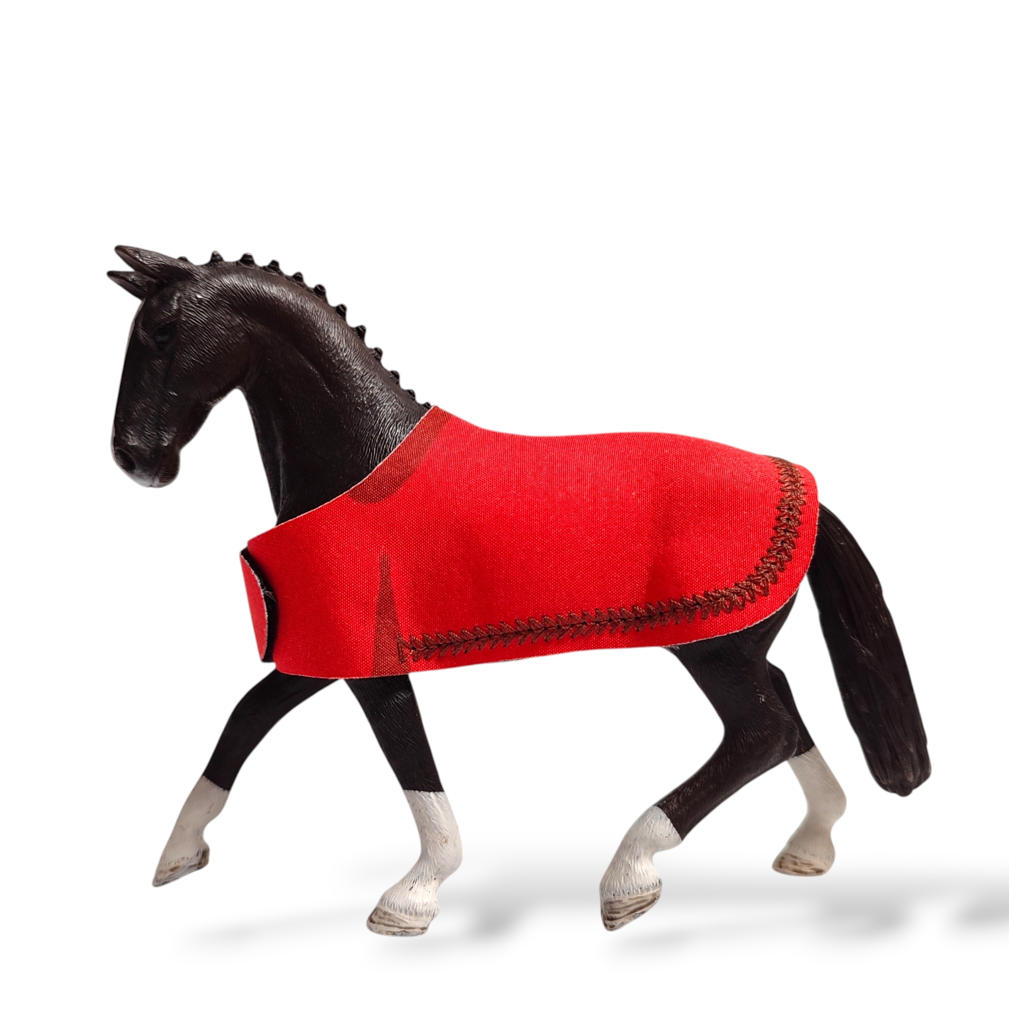 Deka pro koně typu Schleich - hnědá 