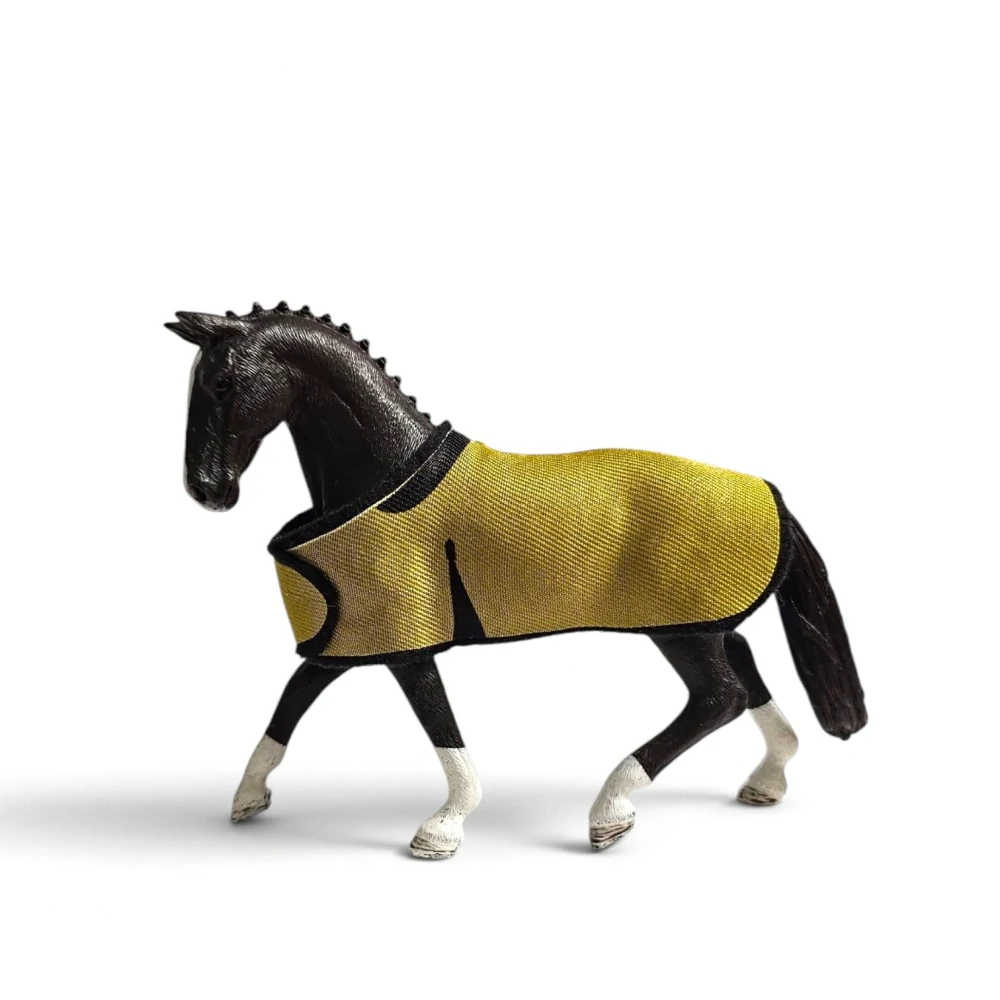 Deka pro koně typu Schleich - khaki 💩💚💛