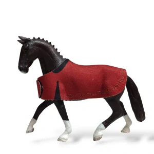 Deka pro koně typu Schleich - tm. hnědá