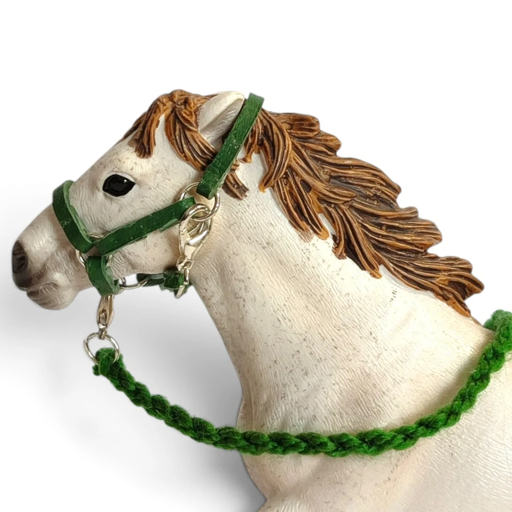 Ohlávka pro koně typu Schleich - zelená 💚