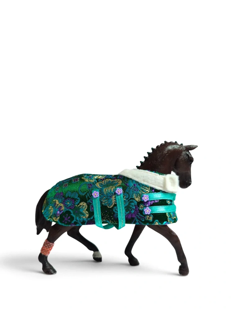 Luxusní deka pro koně typu Schleich - Royal Emerald