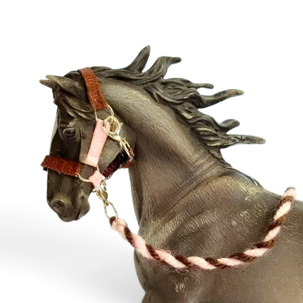 Ohlávka pro koně typu Schleich - Jahody s čokoládou 🍫🍓