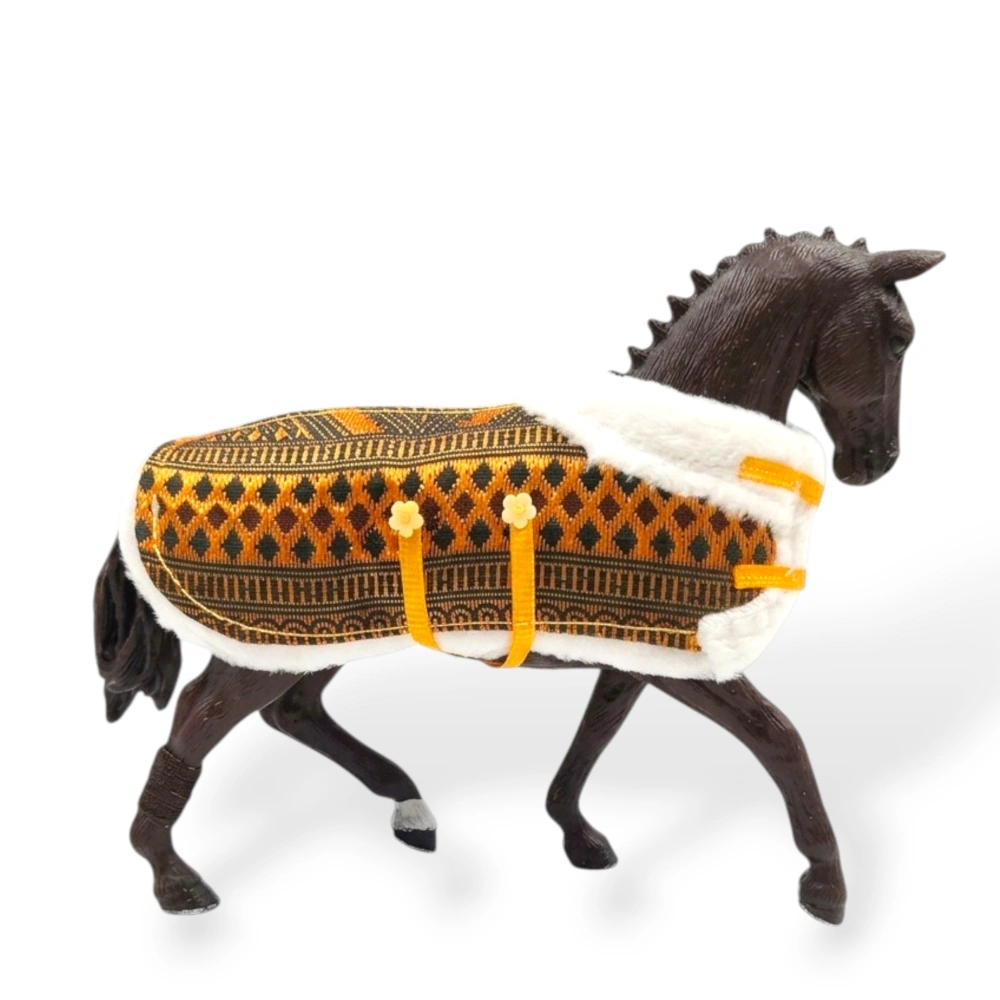 Luxusní deka pro koně typu Schleich - Gold honey 💛✨