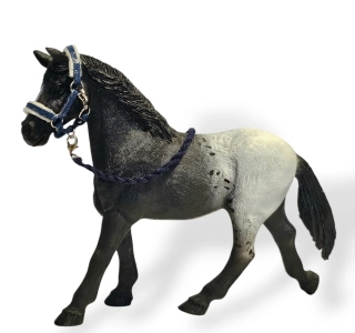 Ohlávka pro koně typu Schleich - modrá