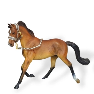 Ohlávka pro koně typu Schleich - šedo*hnědá