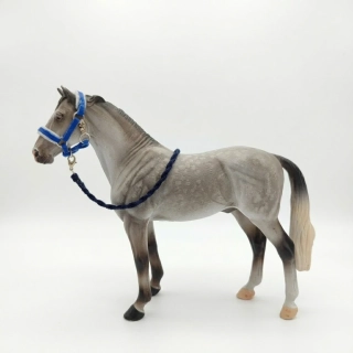 Ohlávka pro koně typu Schleich - modrá