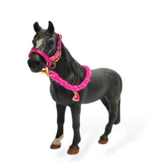 Ohlávka pro koně typu Schleich - Luxury růžová