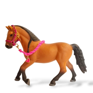 Ohlávka pro koně typu Schleich - Luxury růžová 
