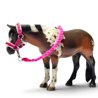 Ohlávka pro koně typu Schleich - Pink 🩷🌸