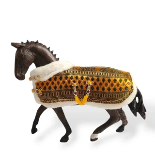 Luxusní deka pro koně typu Schleich - Gold honey 💛✨