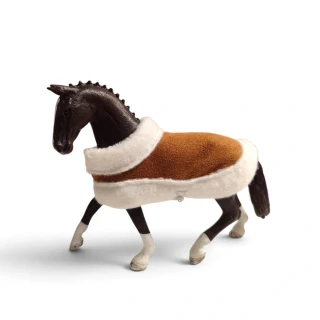 Deka pro koně typu Schleich - hnědá semišová🤎
