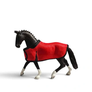 Deka pro koně typu Schleich - sytá červená ♥️