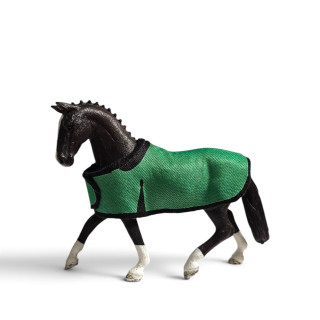 Deka pro koně typu Schleich - tmavší zelená💚