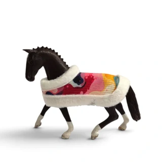 Deka pro koně typu Schleich - pestrobarevná
